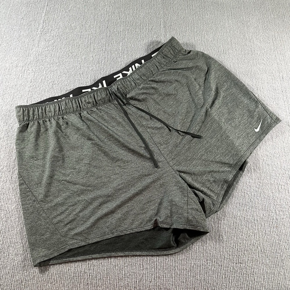 Nike Shorts Mens 2XL‎ Standard Fit Dri Fit Gray Workout Gym